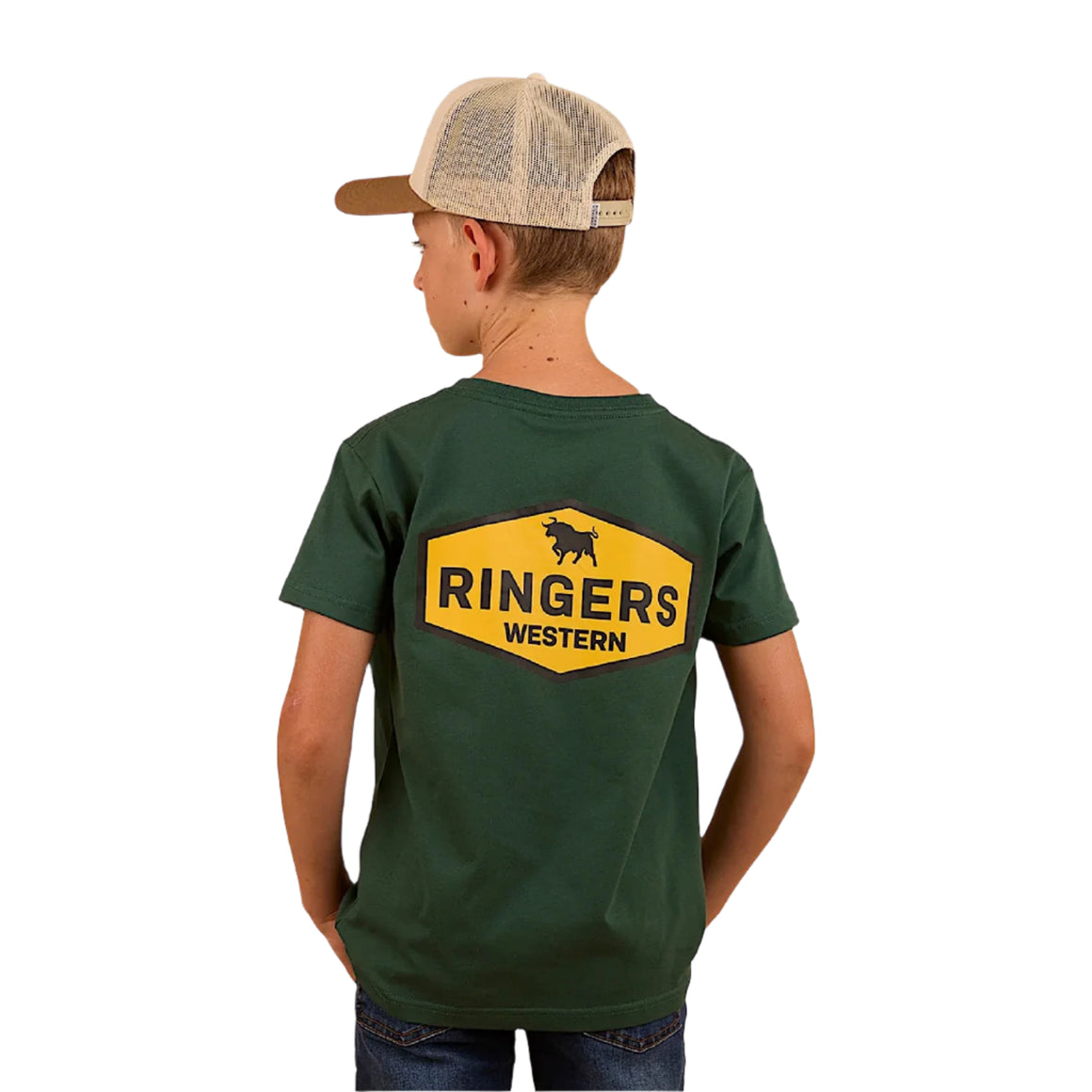 Ringers Western Kid's Servo Classic Fit T-Shirt - Pine