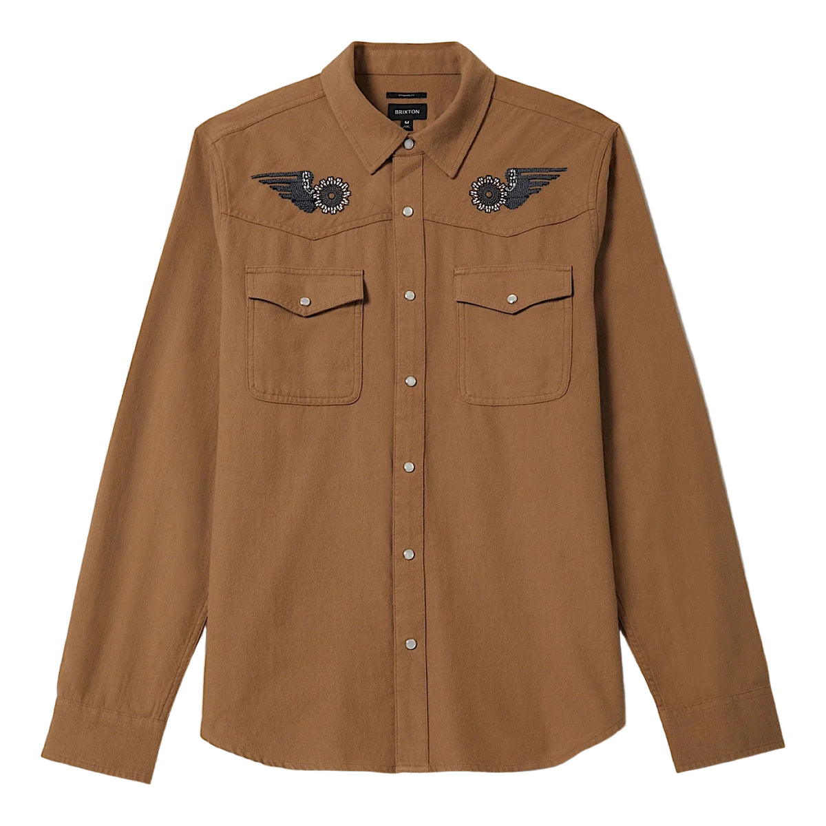 Brixton Men’s Waylon Lightweight Overshirt - Khaki