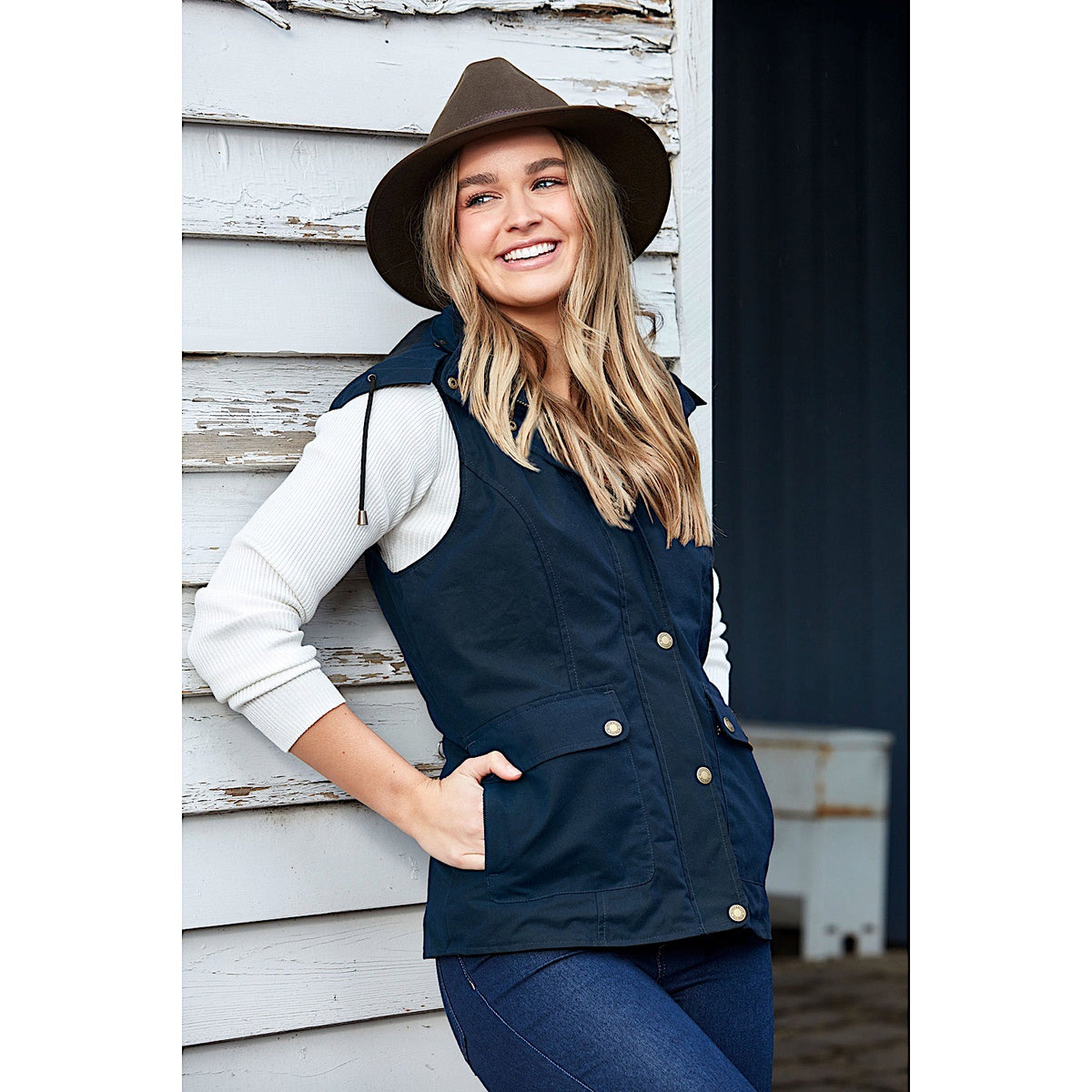 Burke & Wills Women's St Arnaud Vest - Ink