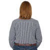 Just Country Womens Abbey Full Button Print Workshirt Navy/White Mini Check