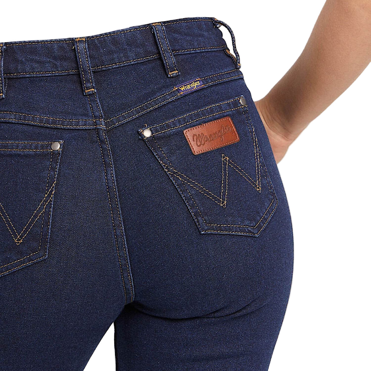 Wrangler Womens Classic Mid Waist Bootcut Jean - Original Rinse Indigo