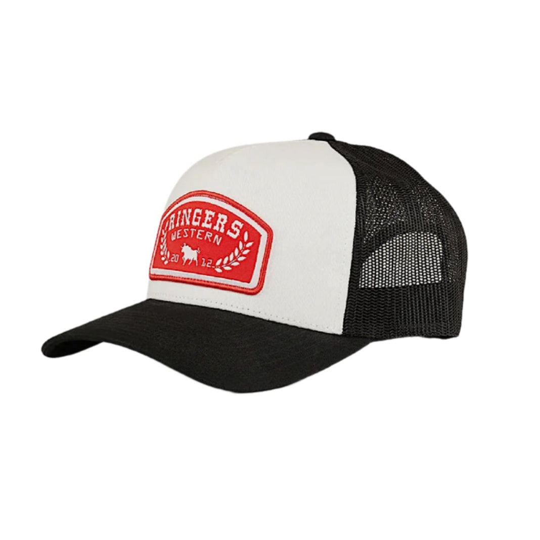 Ringers Western Wheatbelt Trucker Cap - White/Red