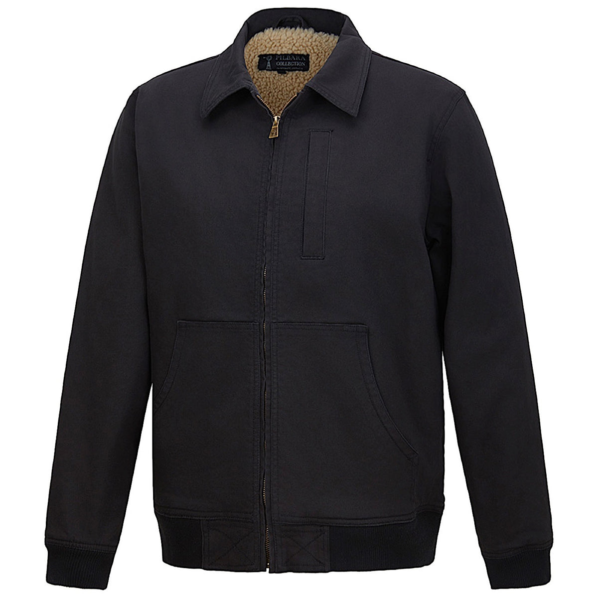 Pilbara Men's Sherpa Bomber Jacket - Black