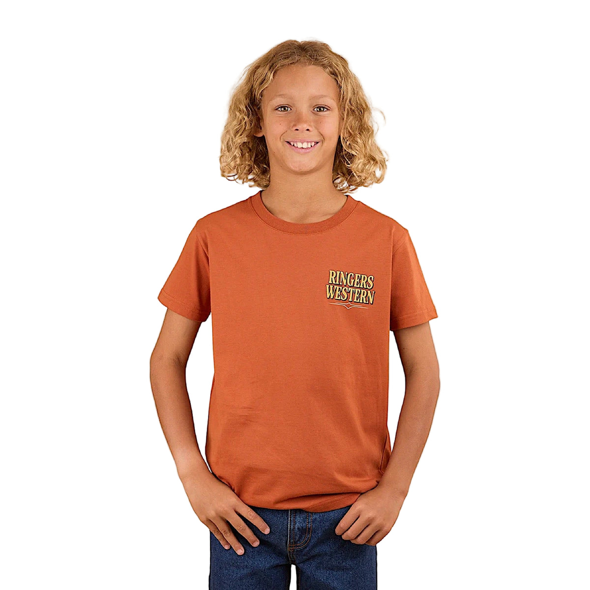 Ringers Western Kid’s Workhorse Classic Fit T-Shirt - Rust