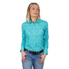 Wrangler Women's Gabby Shirt Aqua