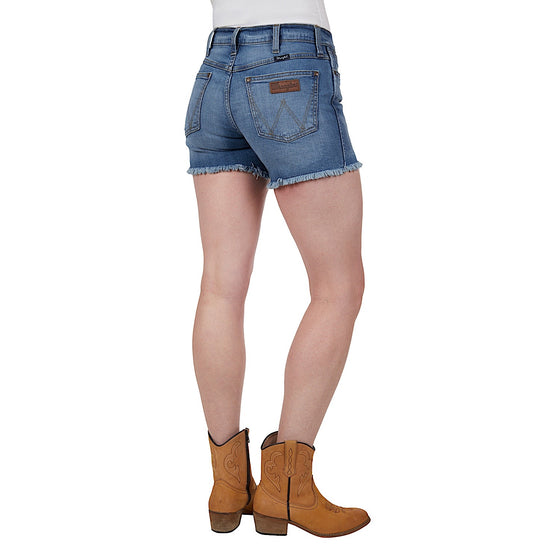 Wrangler Women's Rebecca Hi Rise Short Antique Blue