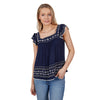 Wrangler Women's Esther Blouse Navy