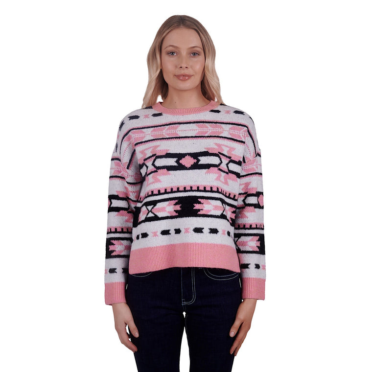 Wrangler Womens Gigi Knitted Pullover Pink