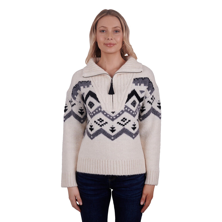 Wrangler Womens Lexi Knitted Pullover Cream