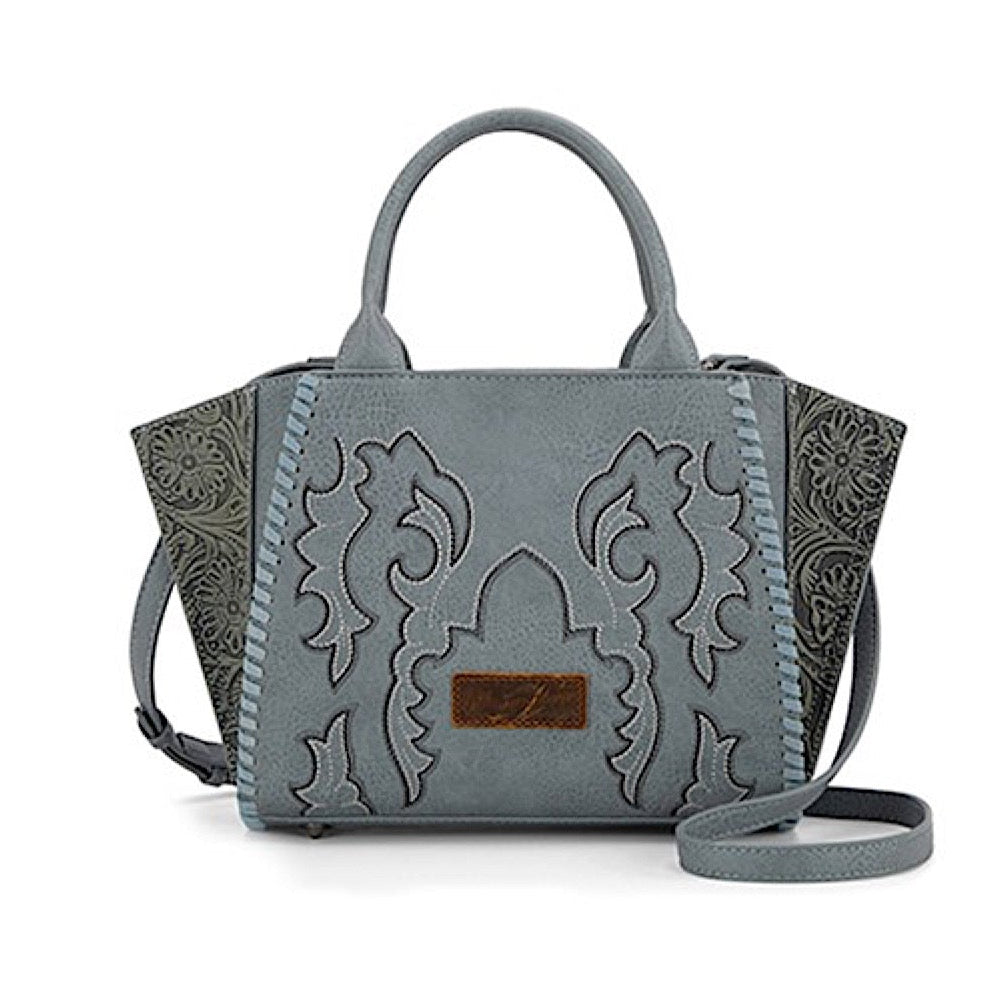 Wrangler Women's Embroidered Tote Bag - Blue