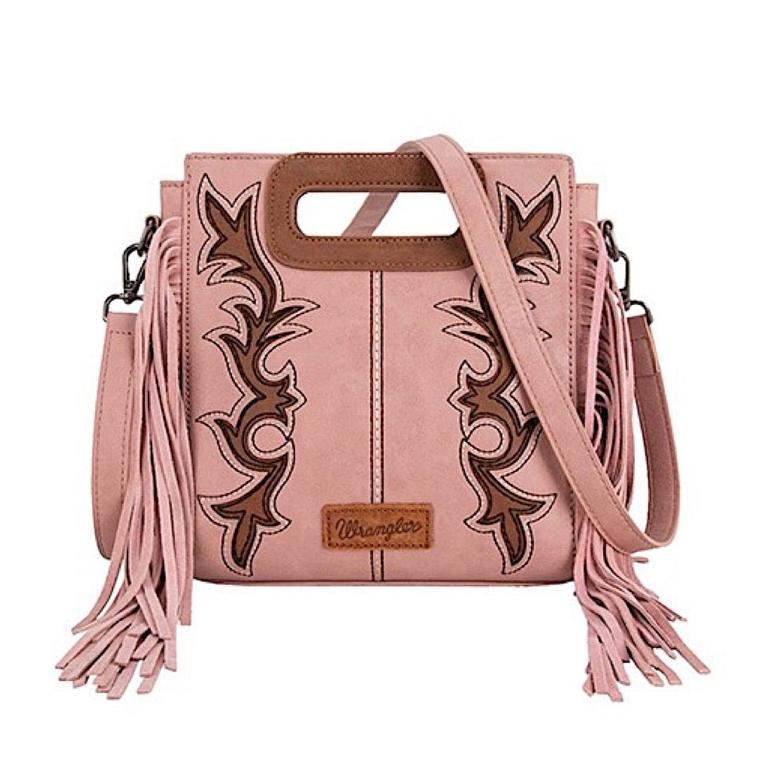 Wrangler Dallas Fringe Bag - Pink