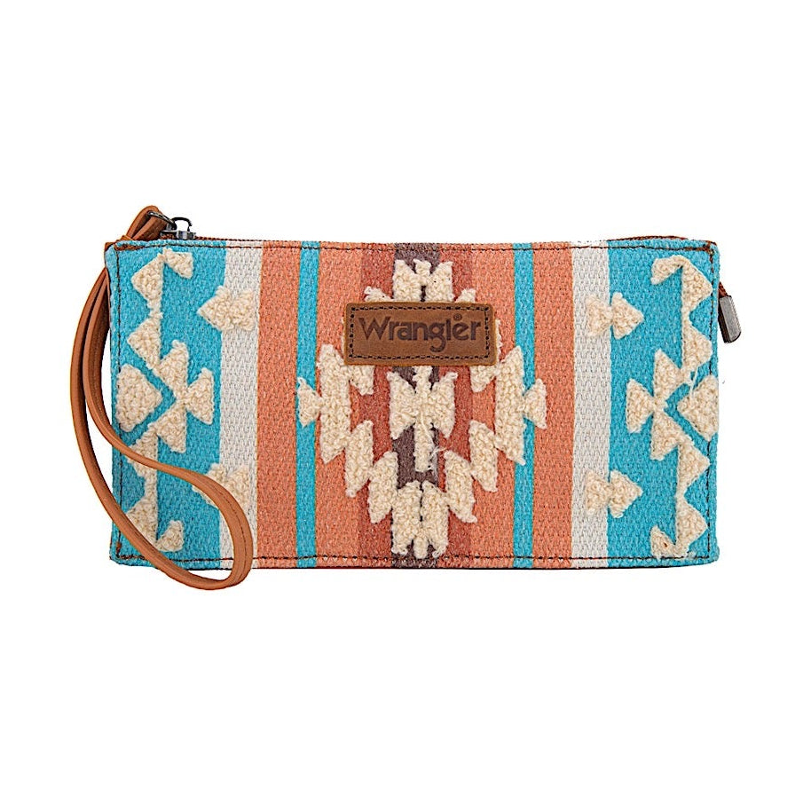 X5S2944WLT_Wrangler Cilia Aztec Wristlet Purse - Tan
