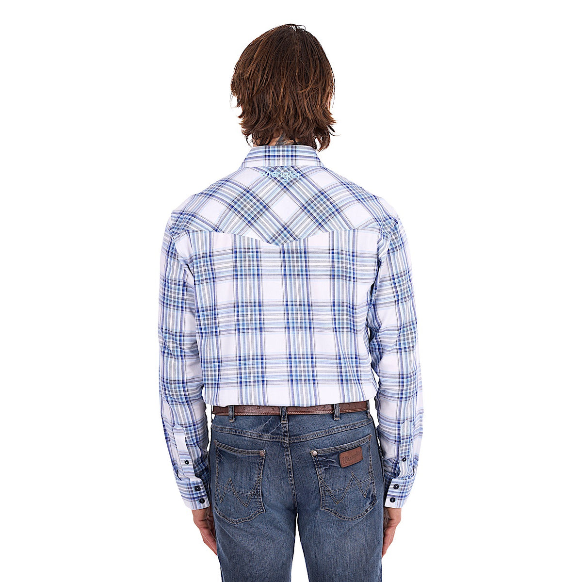 Wrangler Men's Eric Shirt - Light Blue / Royal