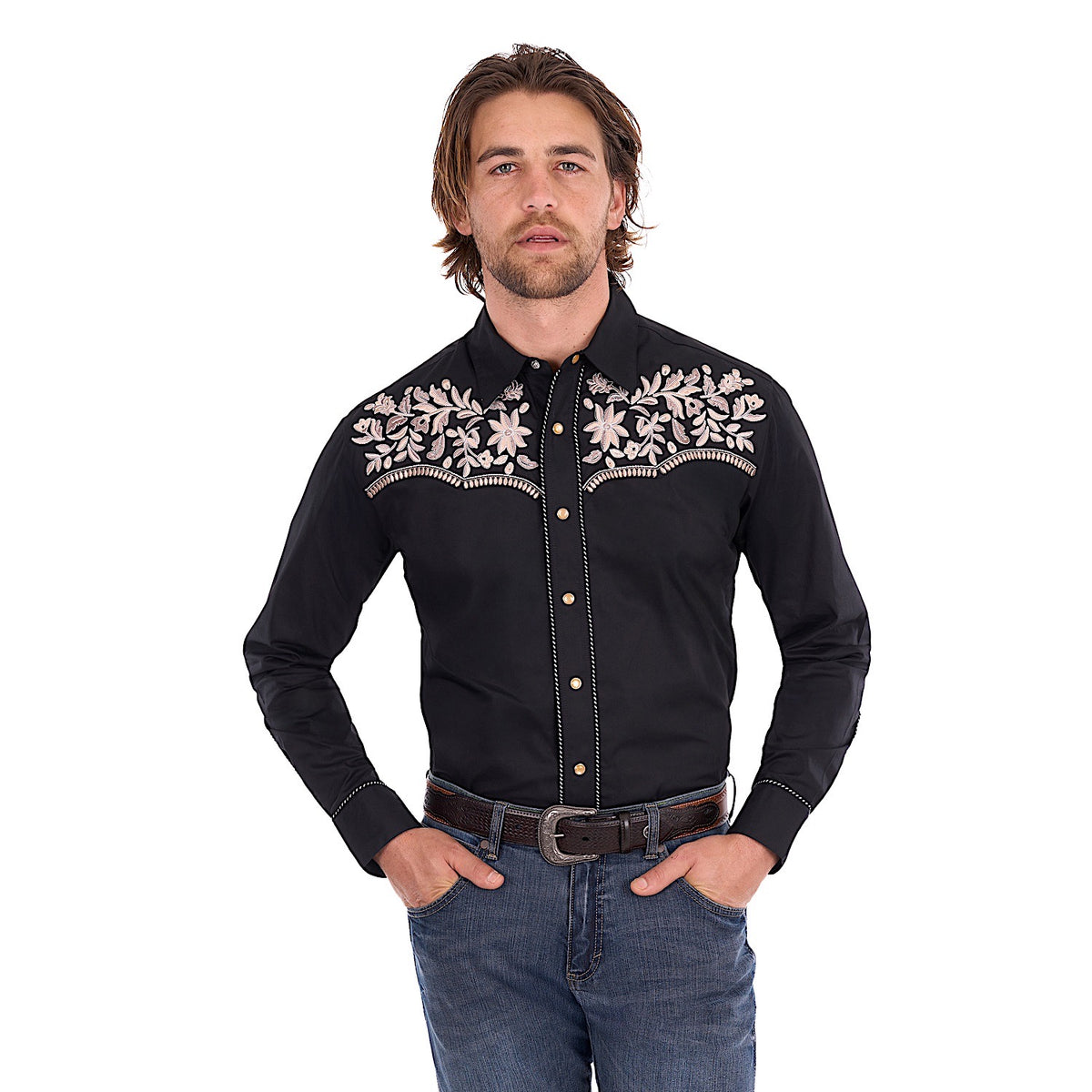 Wrangler Men's Anthony Emblem Shirt - Black