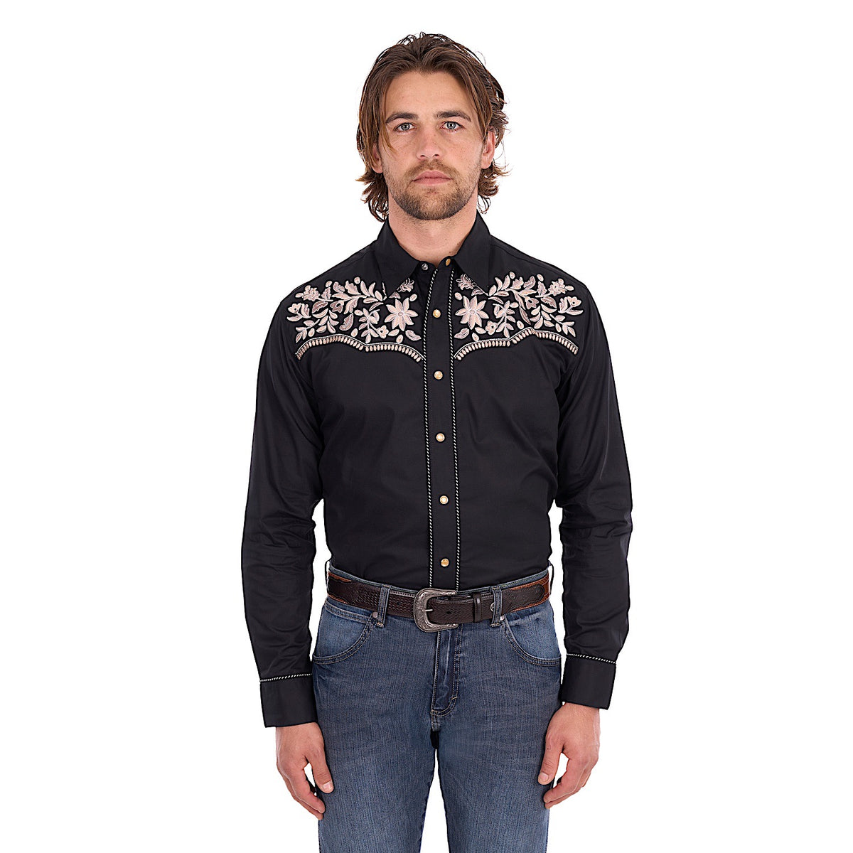 Wrangler Men's Anthony Emblem Shirt - Black