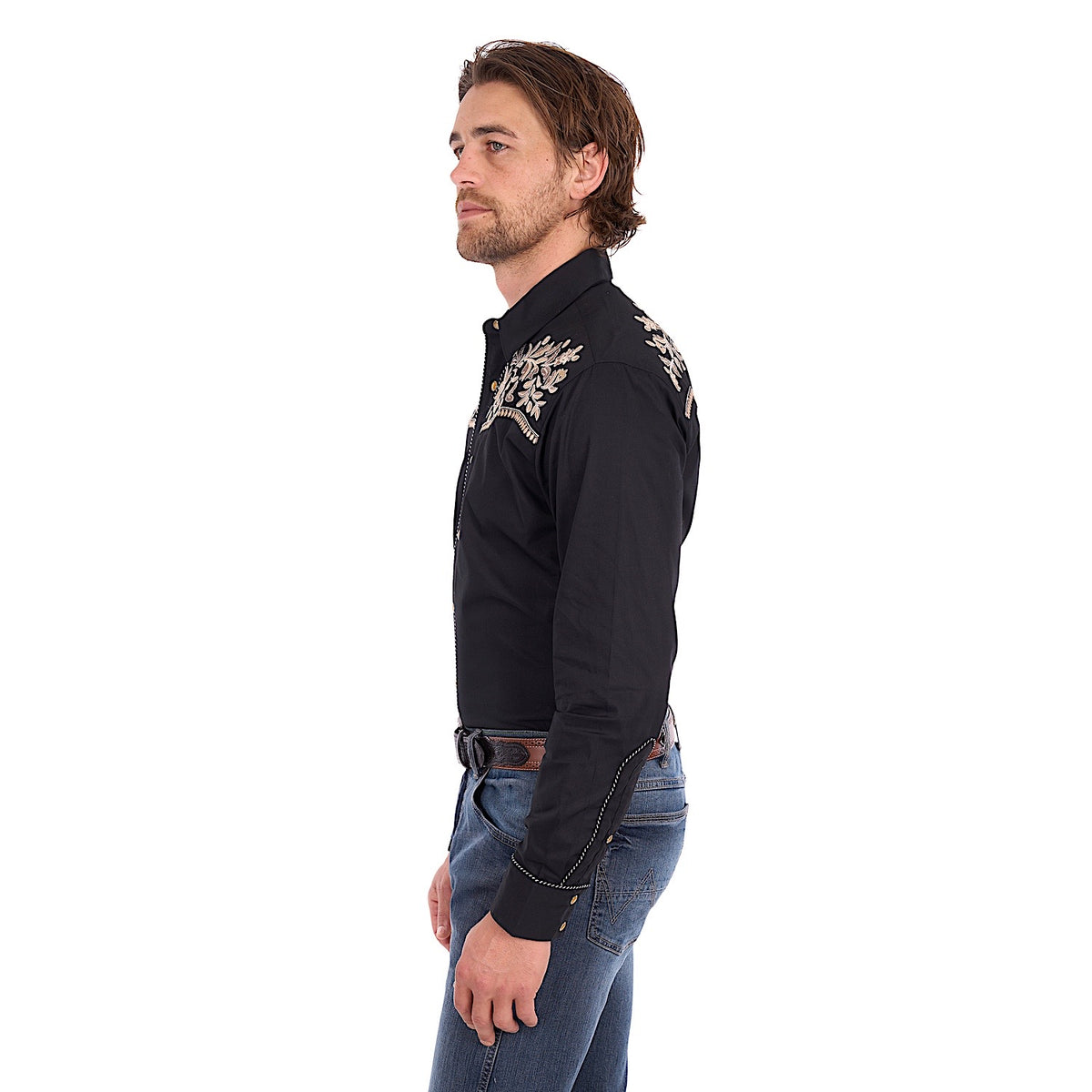 Wrangler Men's Anthony Emblem Shirt - Black