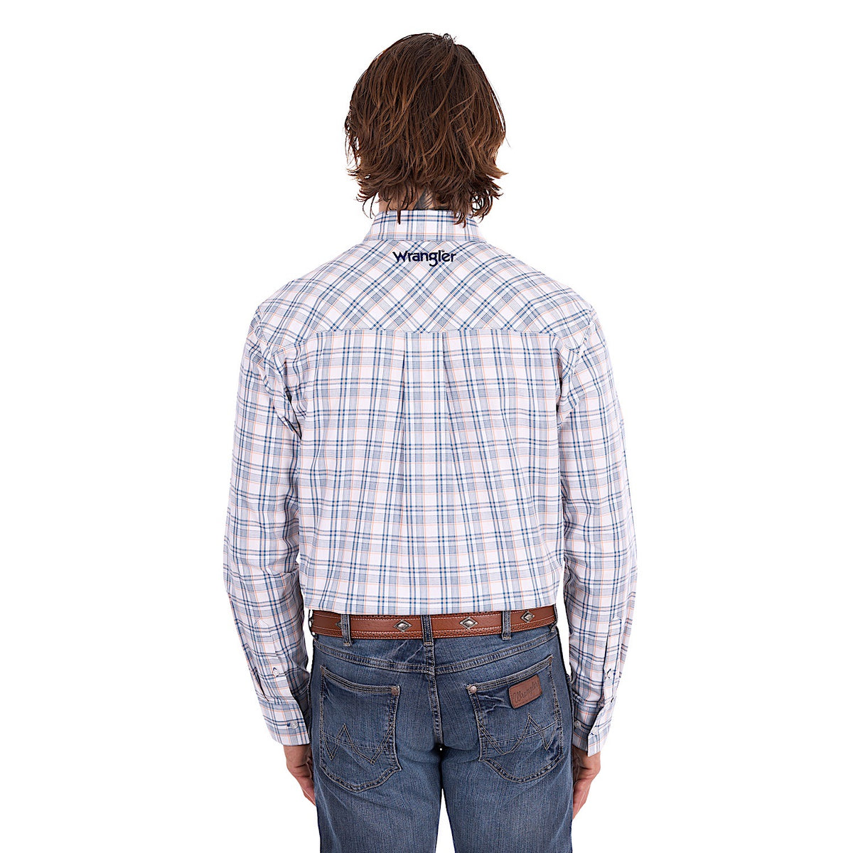 Wrangler Men's Ben Shirt - Charcoal / Orange
