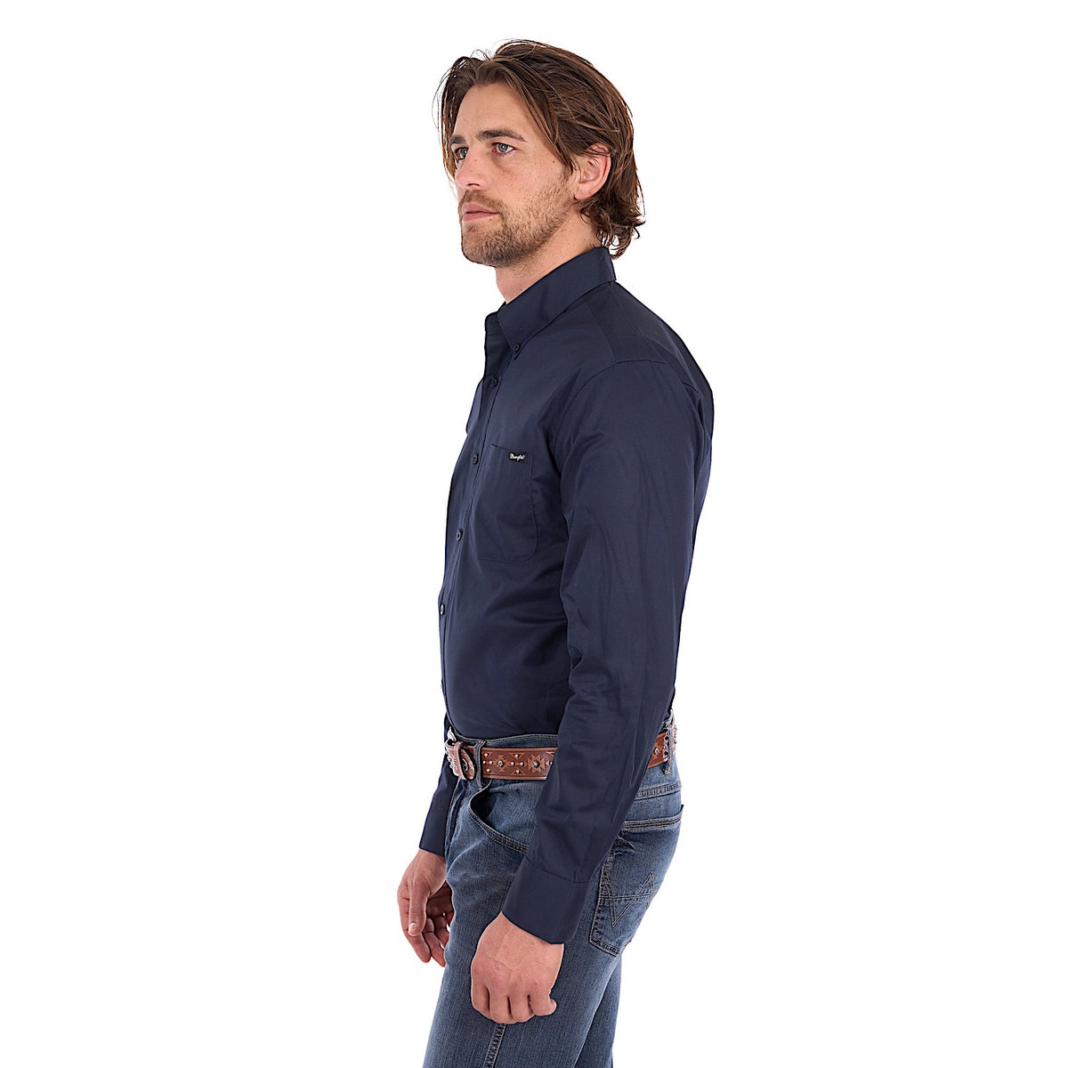 Wrangler Men's Flex Shirt - Navy