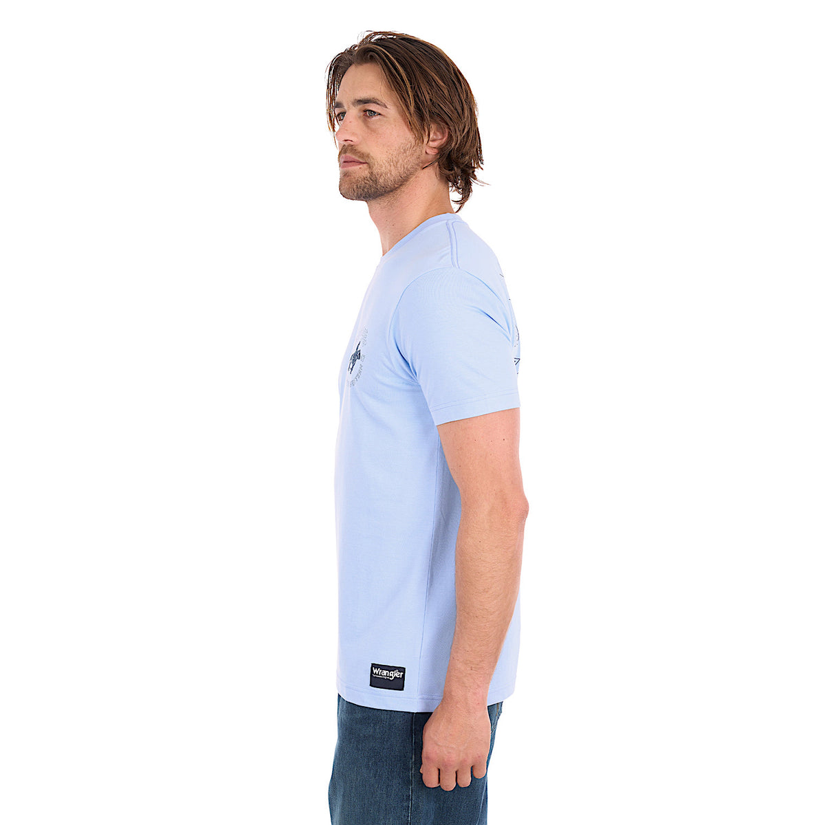 Wrangler Men's Steve Tee - Light Blue