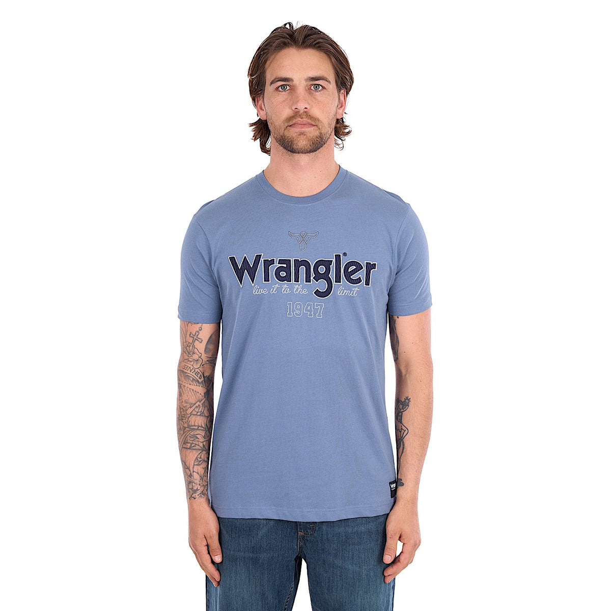 Wrangler Men's John Tee - Storm Blue