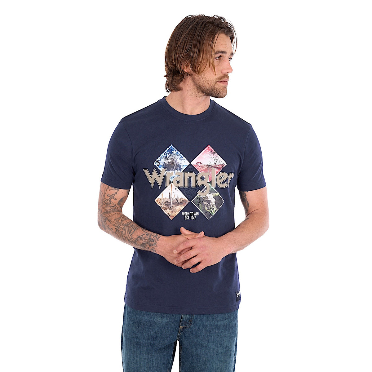 Wrangler Men's Mark Tee - Navy