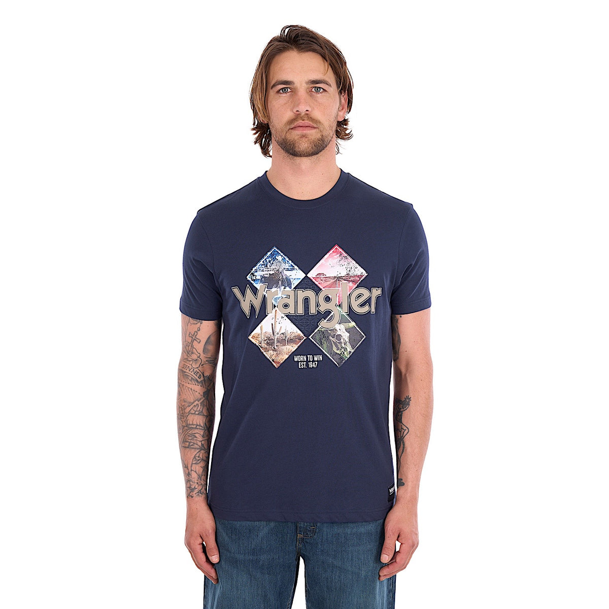 Wrangler Men's Mark Tee - Navy