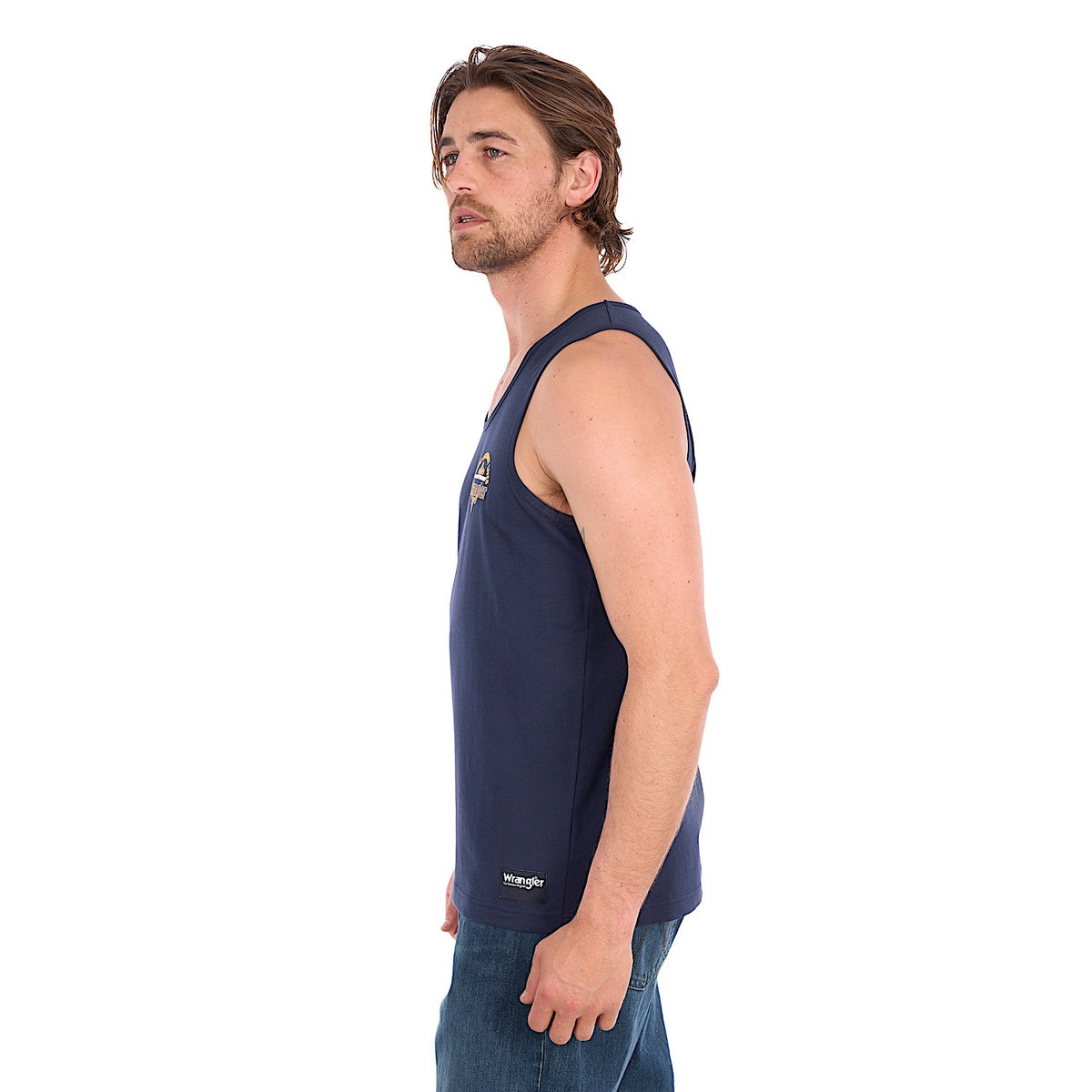 Wrangler Men's Kenny Singlet - Navy