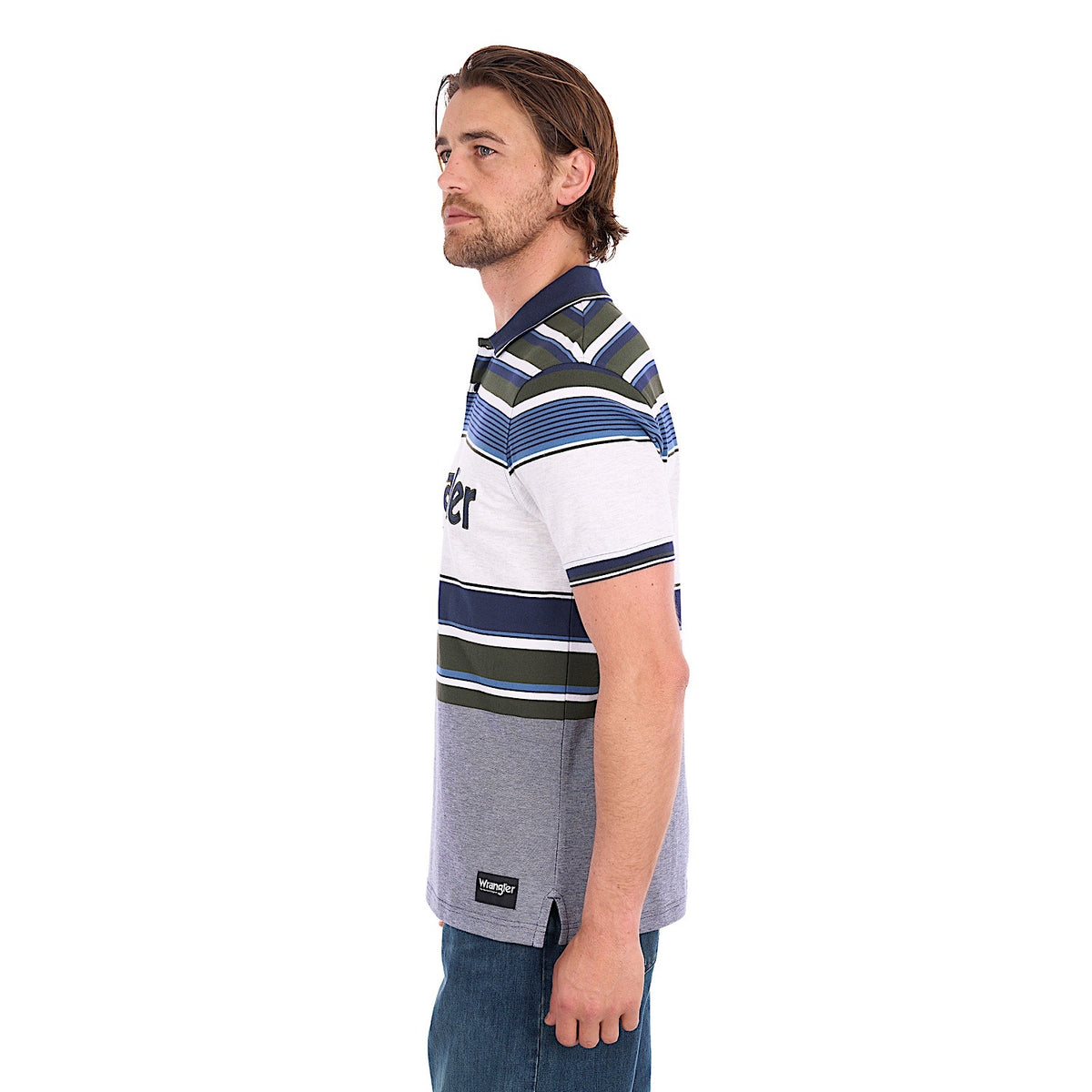 Wrangler Men's Henry Polo - Navy / Cypress