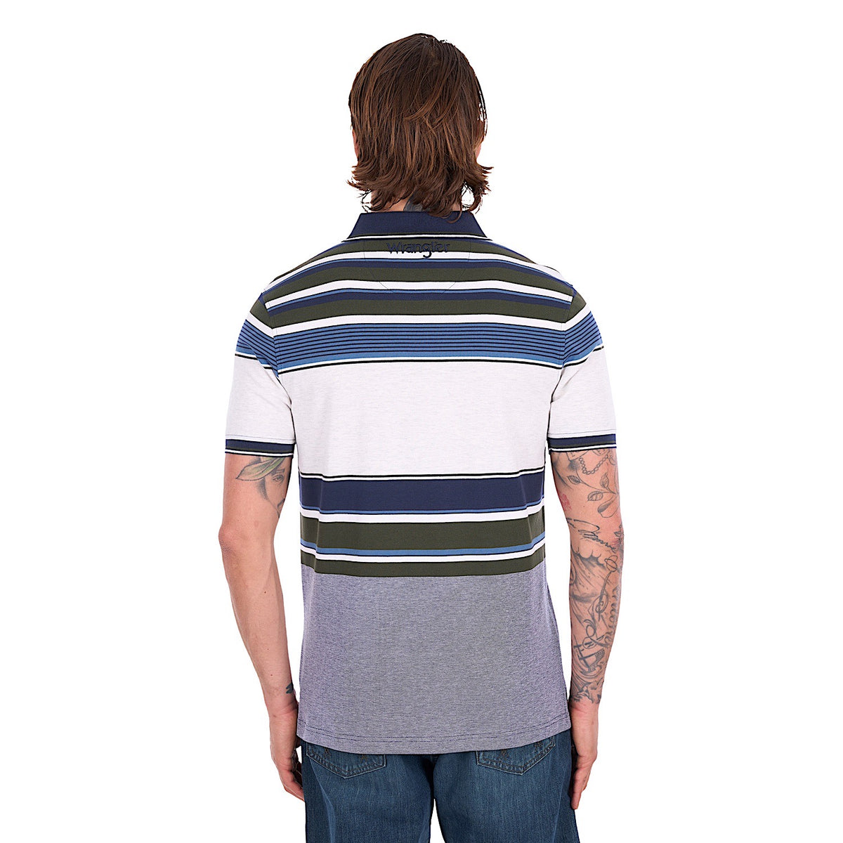 Wrangler Men's Henry Polo - Navy / Cypress