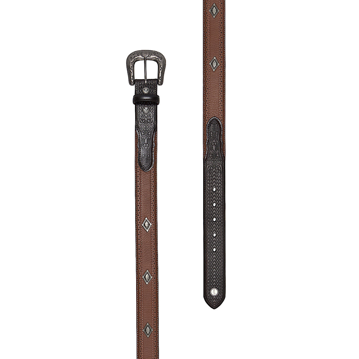 Wrangler Lennix Belt - Tan / Chocolate
