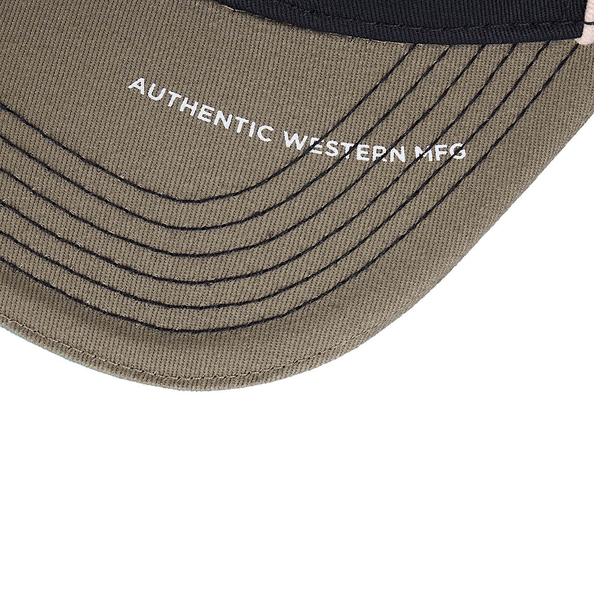 Wrangler Layton High Profile Trucker Cap - Black / Sage