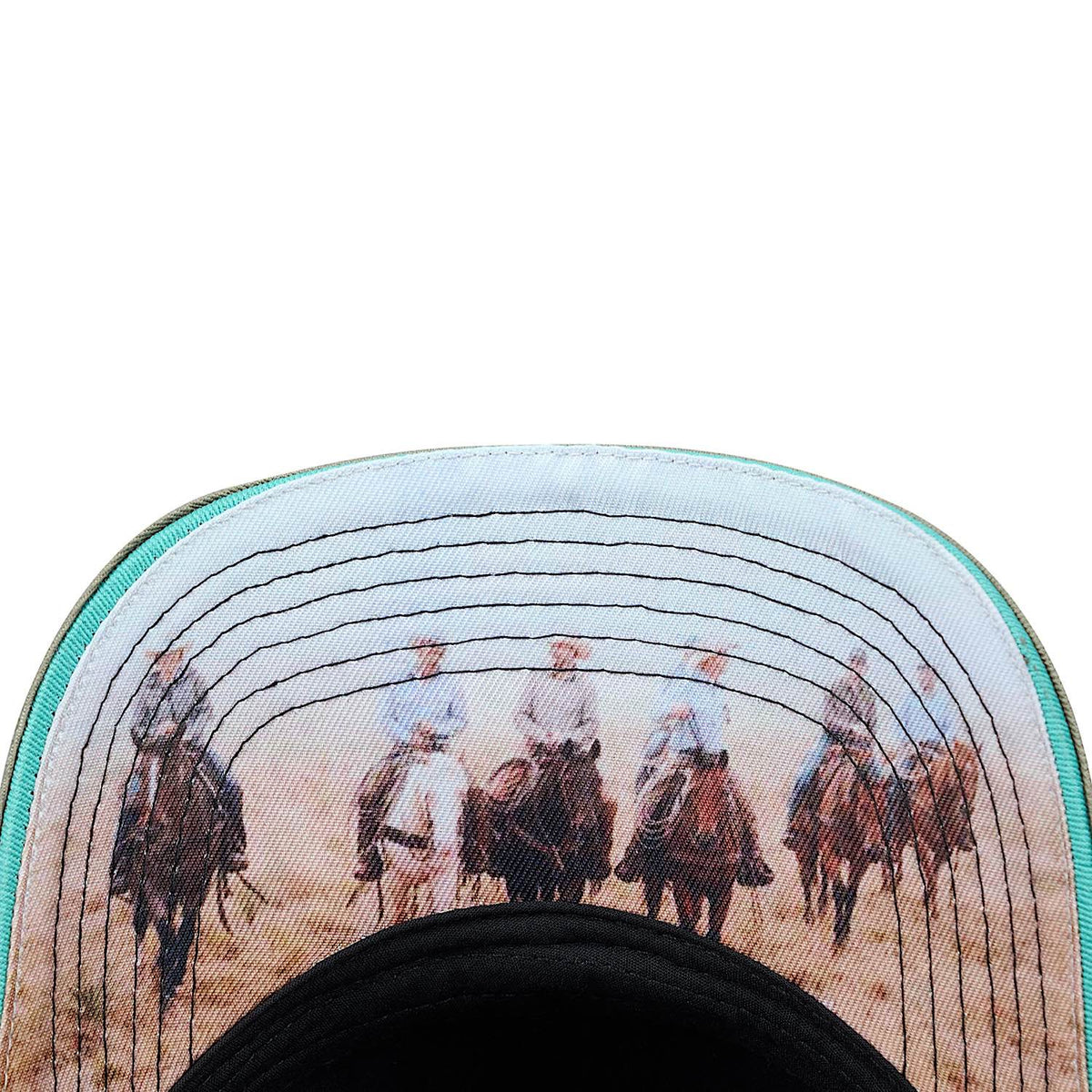 Wrangler Layton High Profile Trucker Cap - Black / Sage