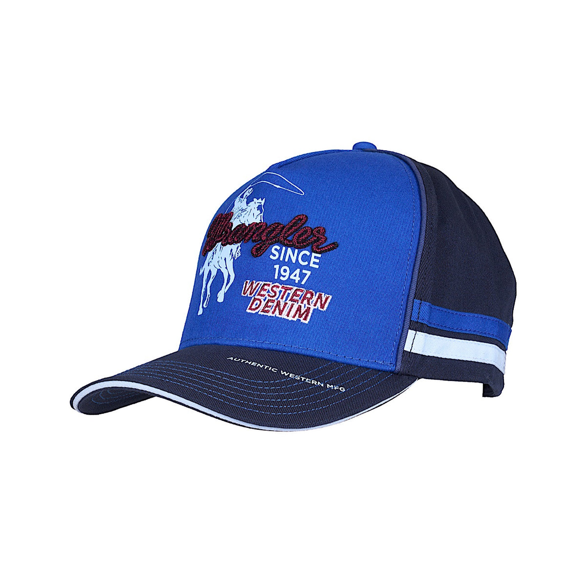 Wrangler Wade High Profile Full Back Cap - Blue / Navy