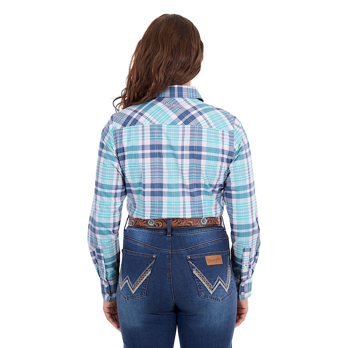 Wrangler Women's Luisa Shirt - Teal / Pink