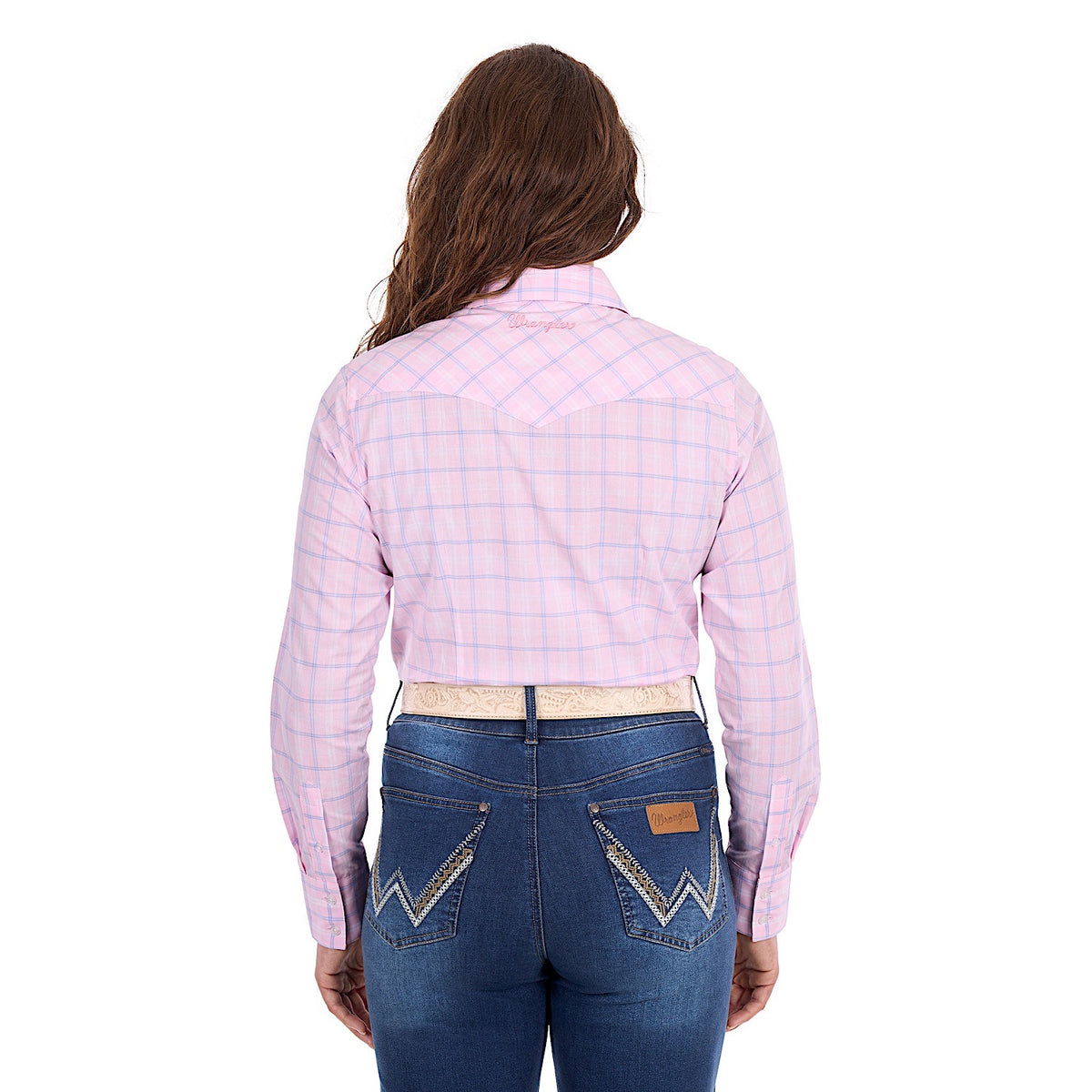 Wrangler Women's Essie Shirt - Pink / Blue