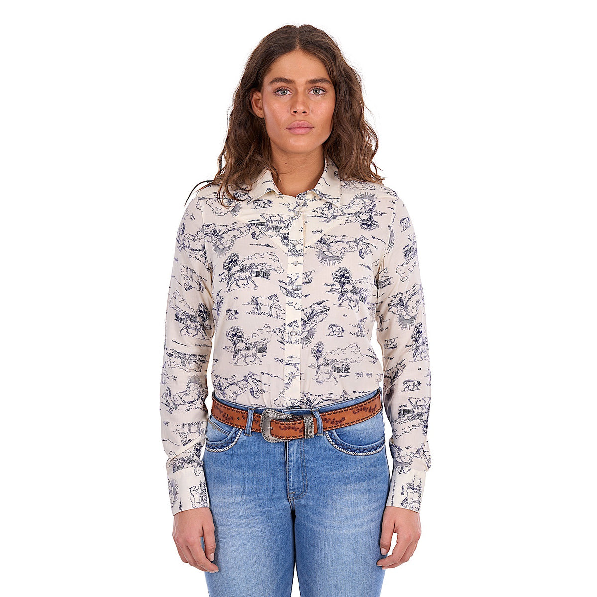 Wrangler Women's Ivory Shirt - Cream