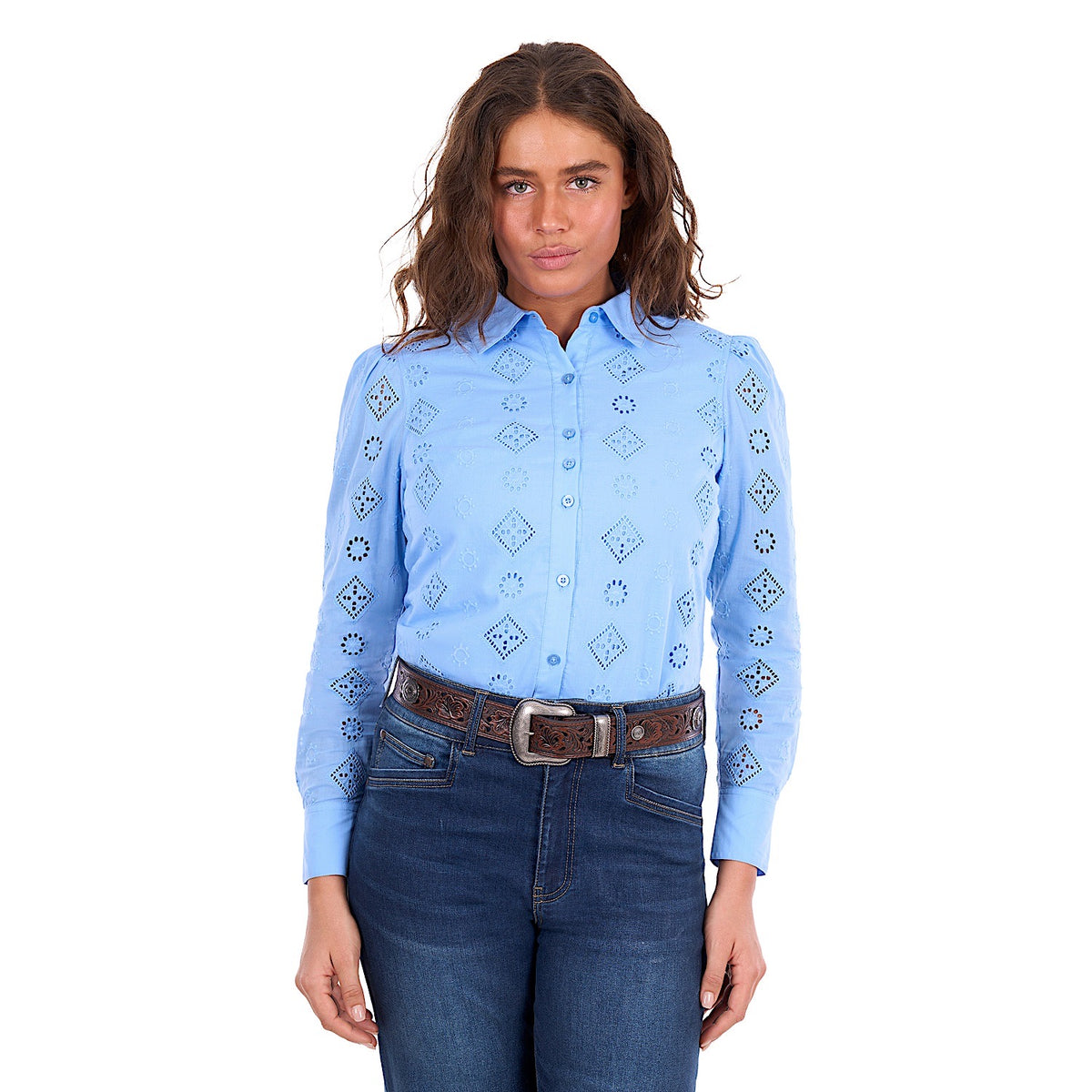 Wrangler Women's Fleur Shirt - Cornflower