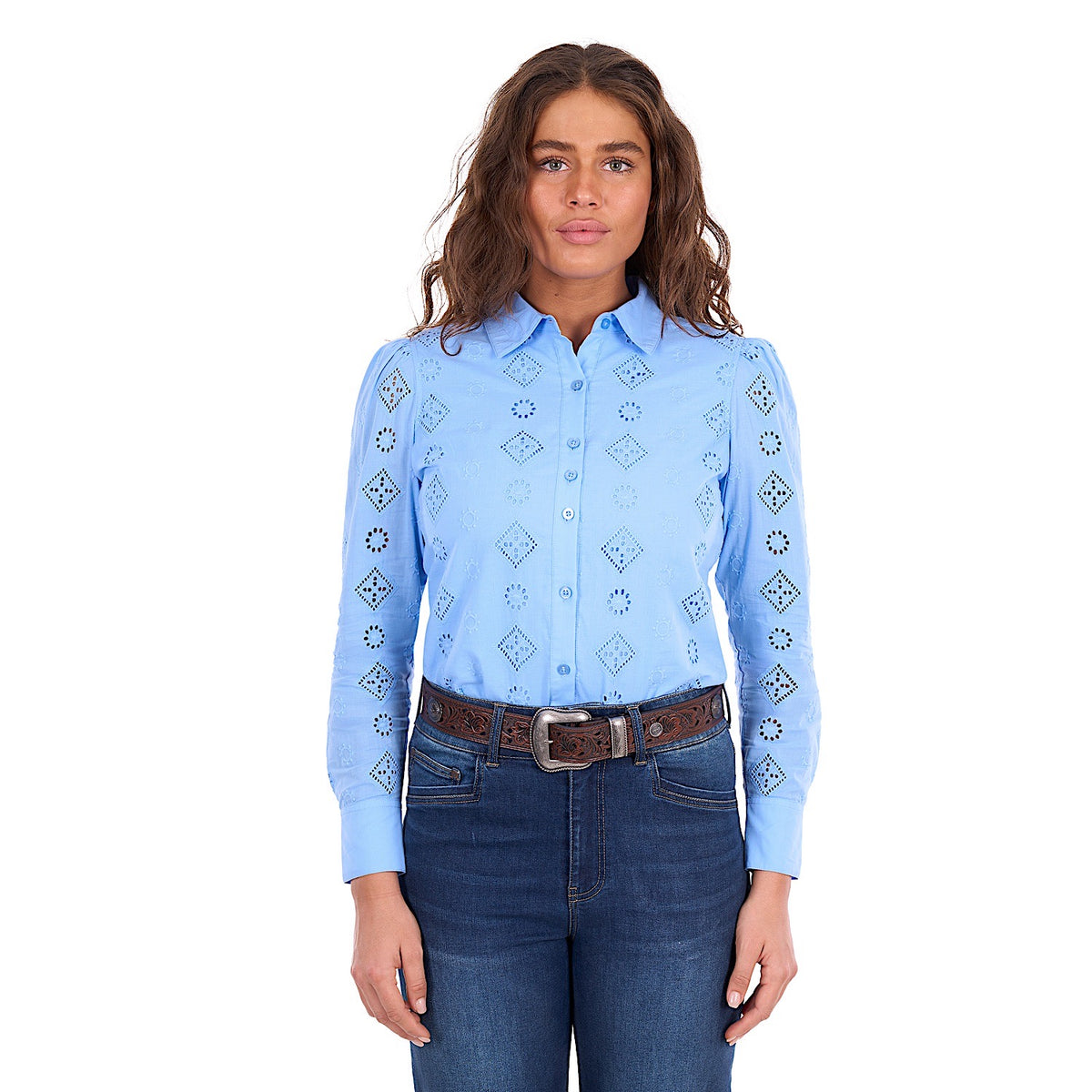 Wrangler Women's Fleur Shirt - Cornflower