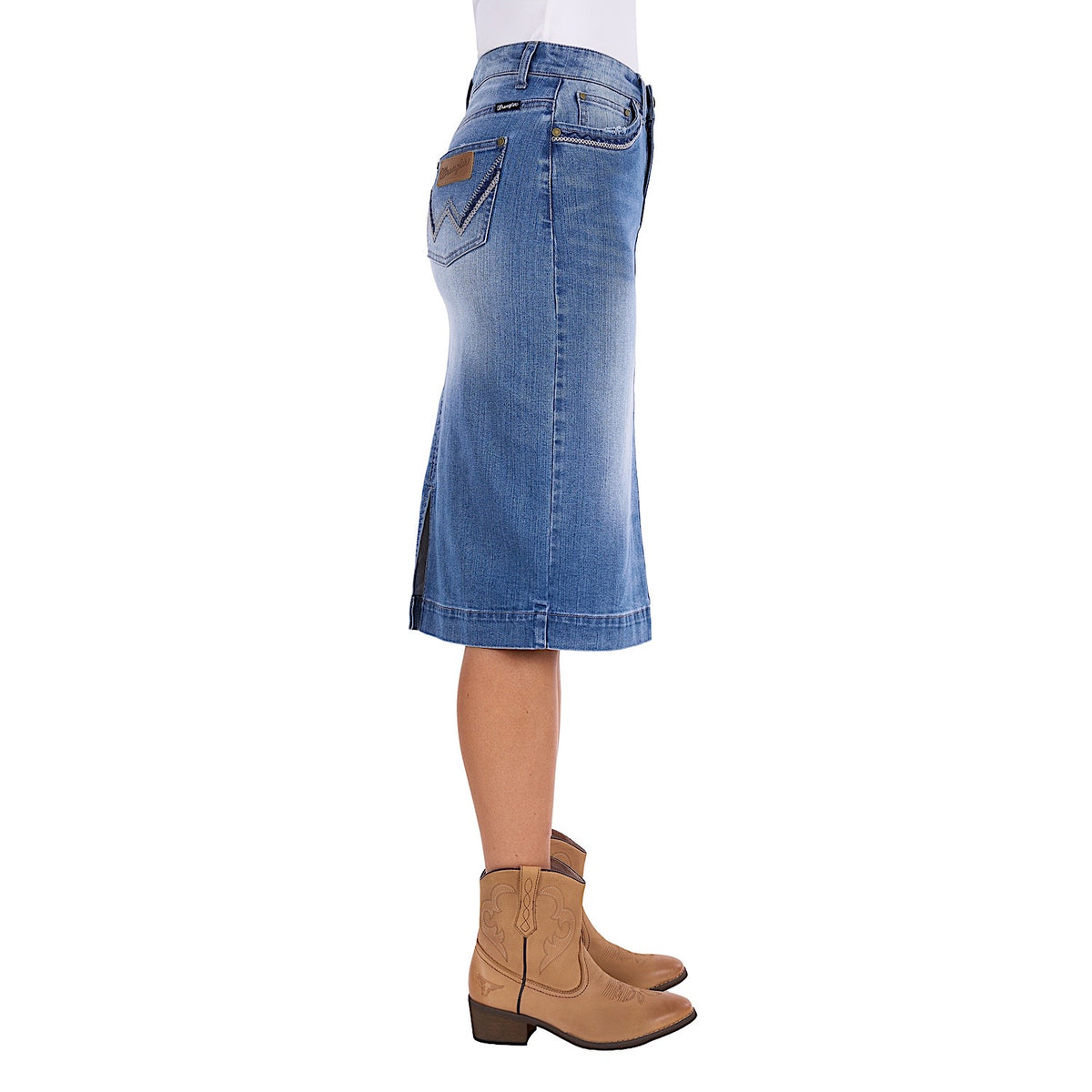 Wrangler Women's Emmie Denim Skirt - Kora Blue