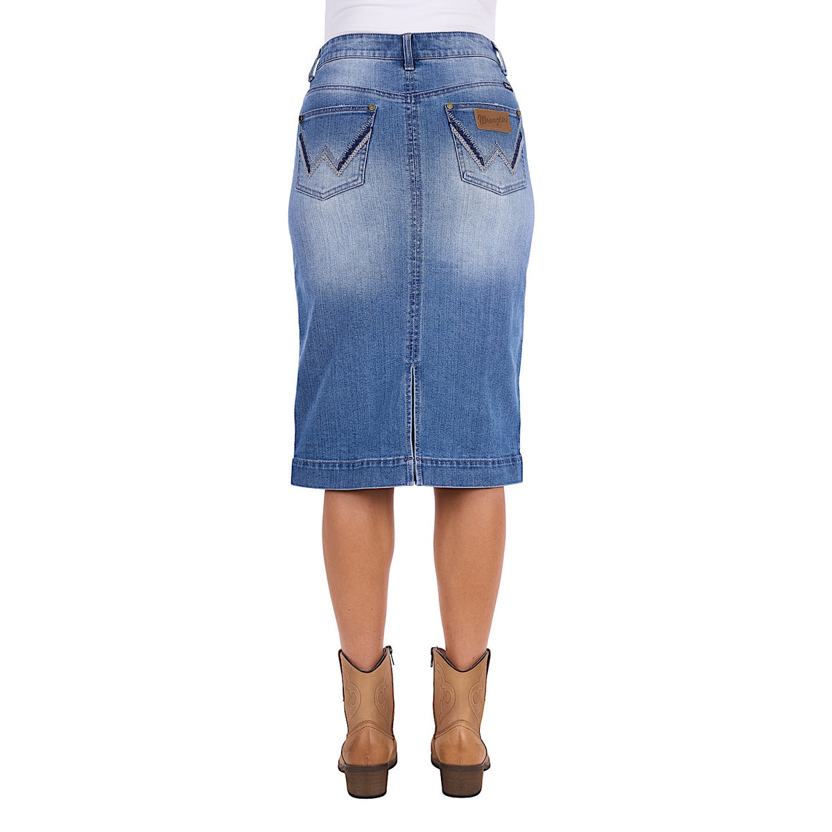 Wrangler Women's Emmie Denim Skirt - Kora Blue