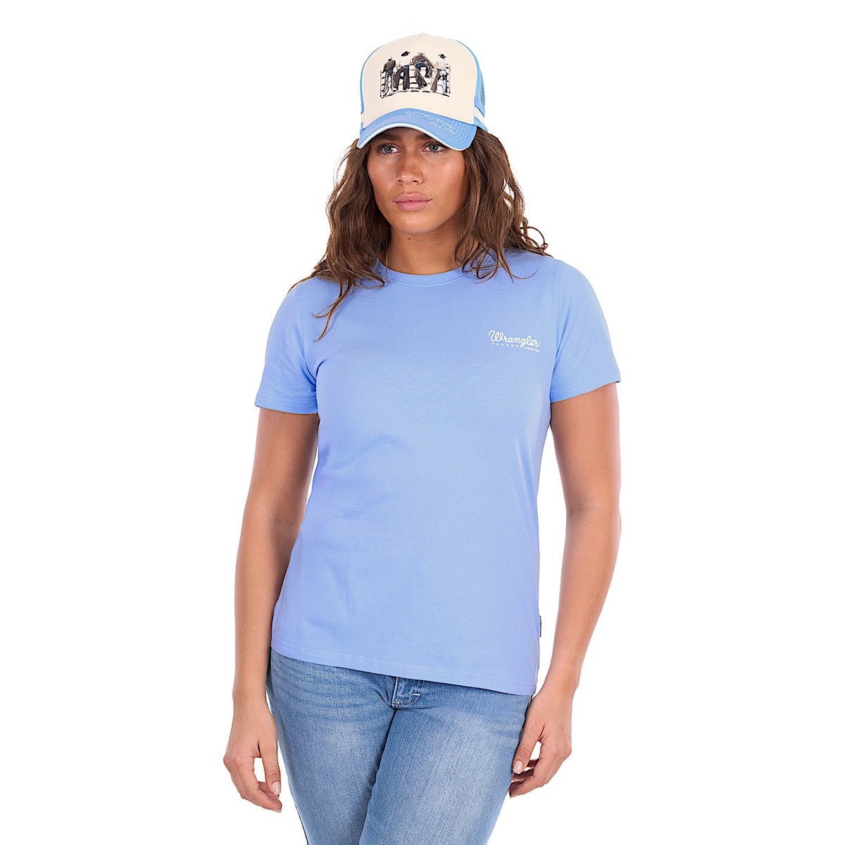Wrangler Women's Lola Tee - Light Blue