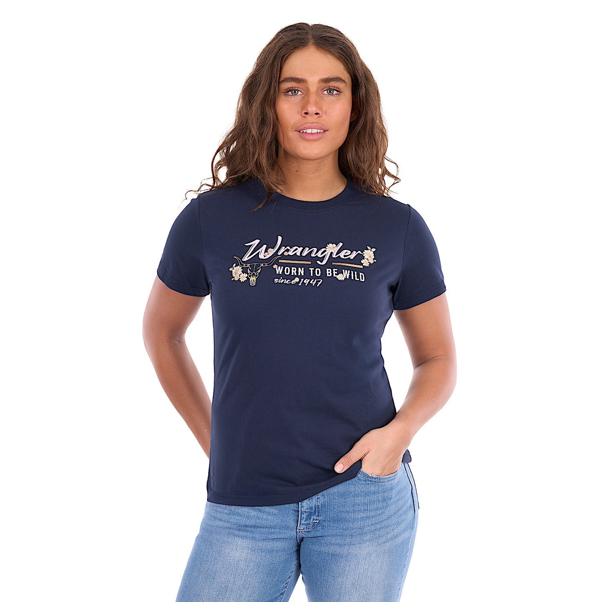Wrangler Women's Belle Tee - Navy