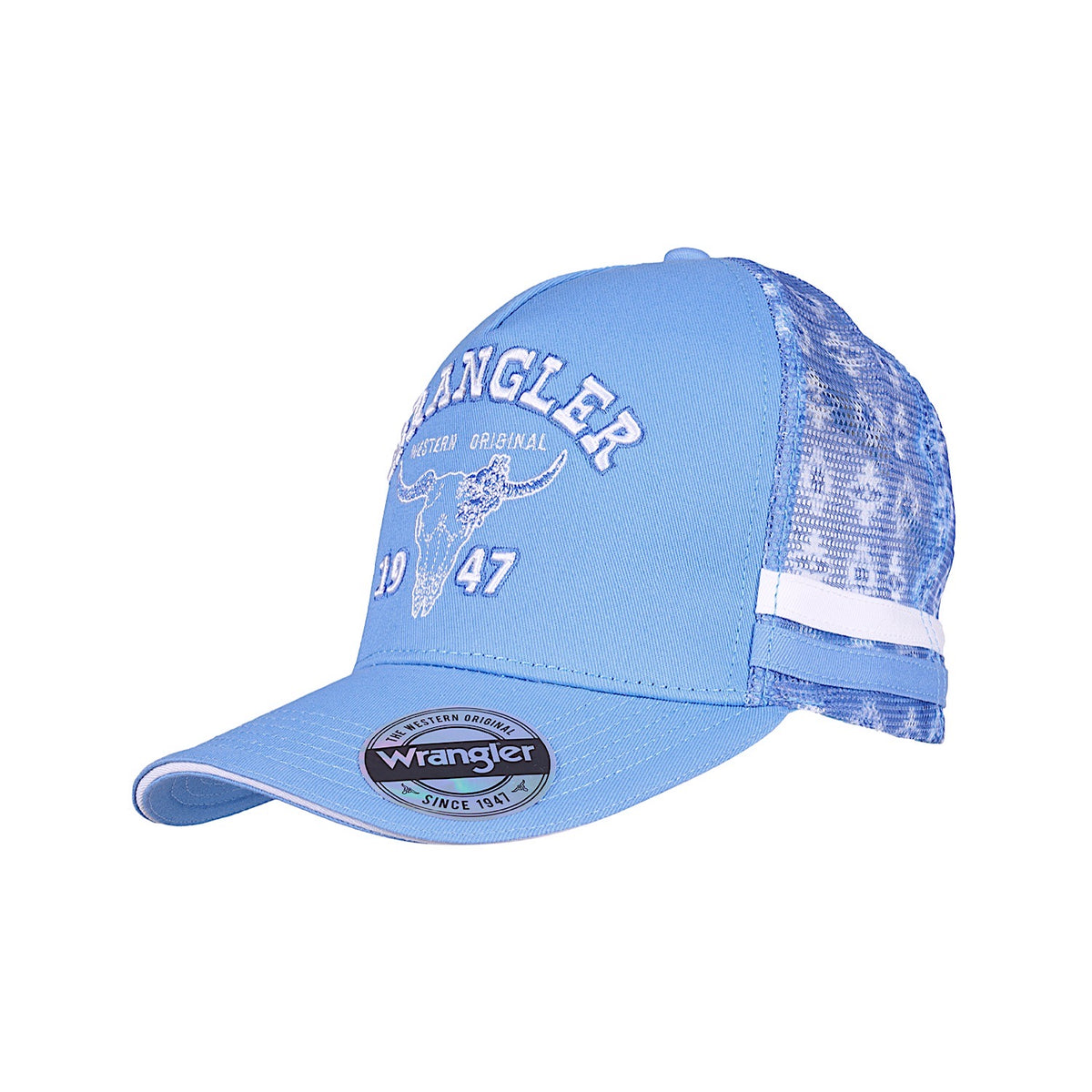 Wrangler Lilly High Profile Trucker Cap - Light Blue