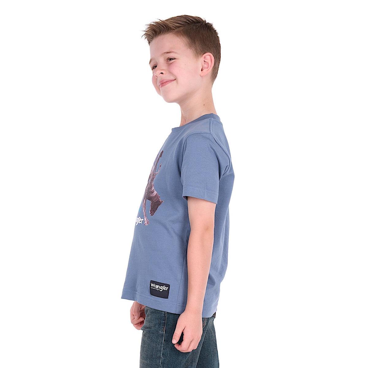 Wrangler Boy's Michael Tee - Storm Blue