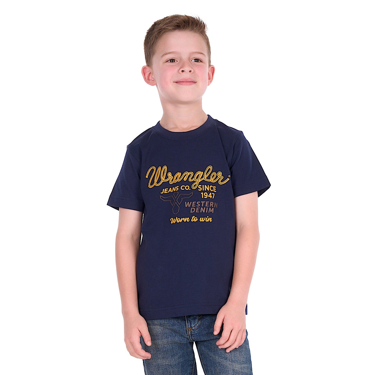 Wrangler Boy's Robert Tee - Navy