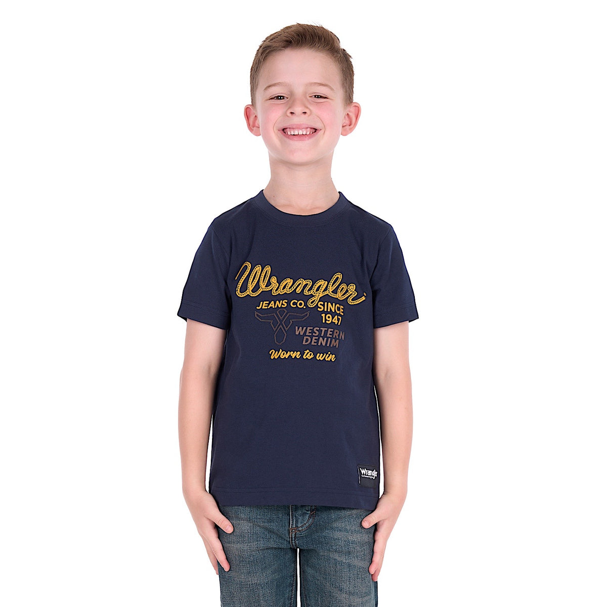Wrangler Boy's Robert Tee - Navy