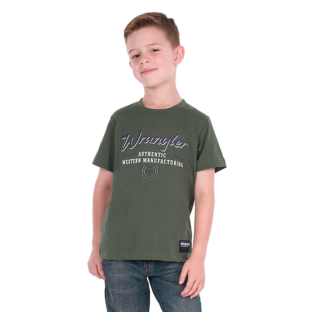 Wrangler Boy's William Tee - Cypress