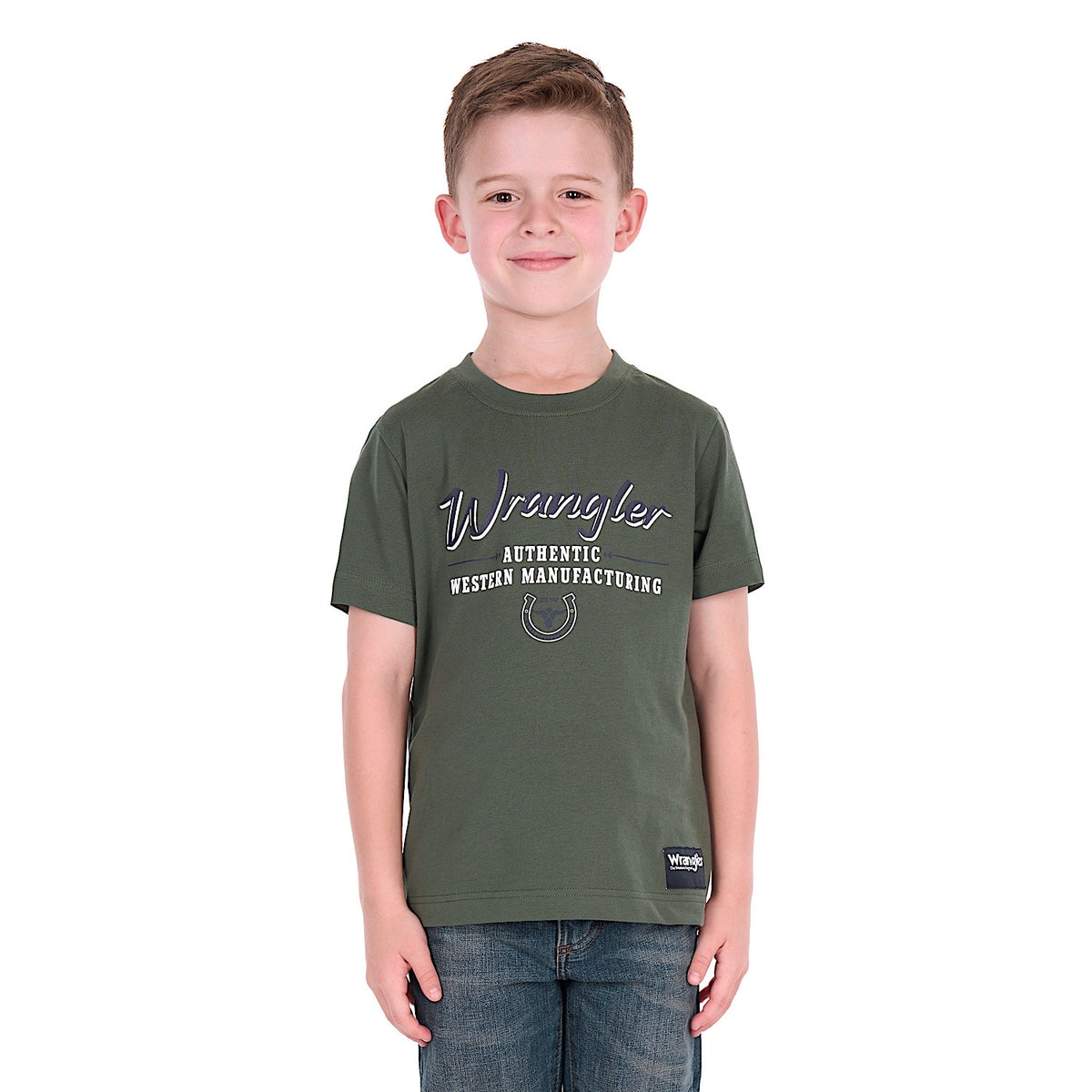 Wrangler Boy's William Tee - Cypress