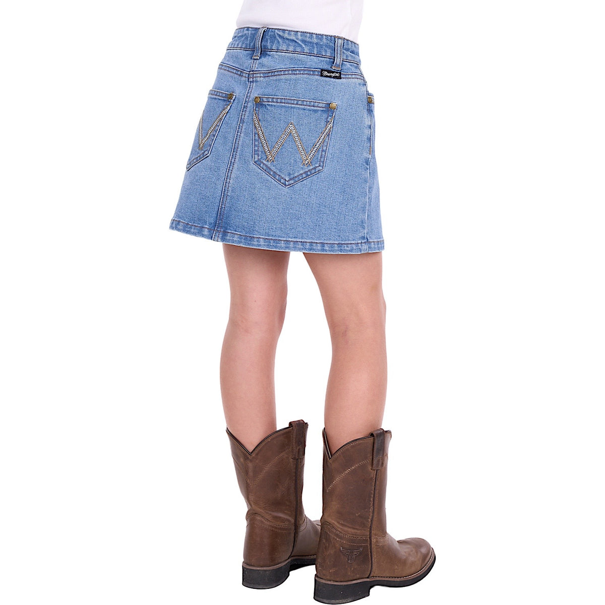 Wrangler Girl's Grace Skirt - Faded Blue