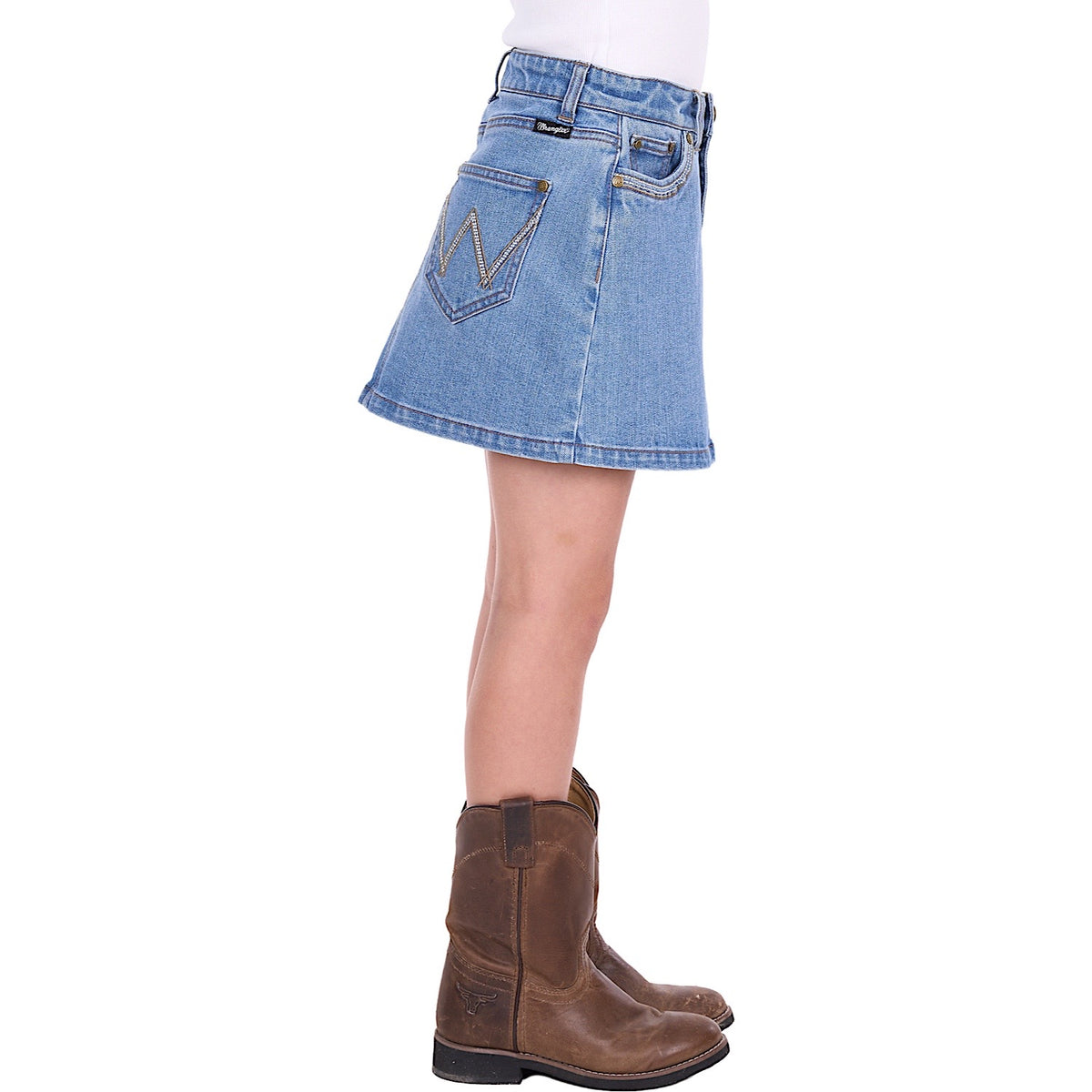 Wrangler Girl's Grace Skirt - Faded Blue